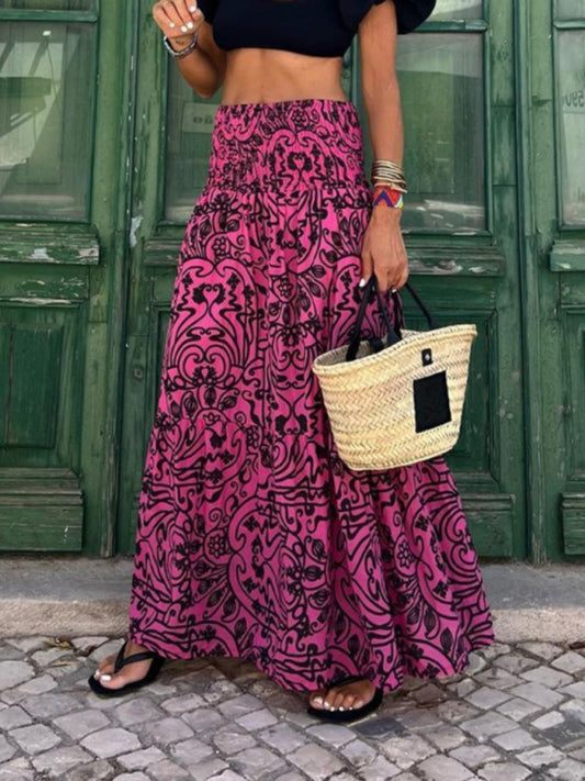 Women's Resort Style Casual Printed Skirt